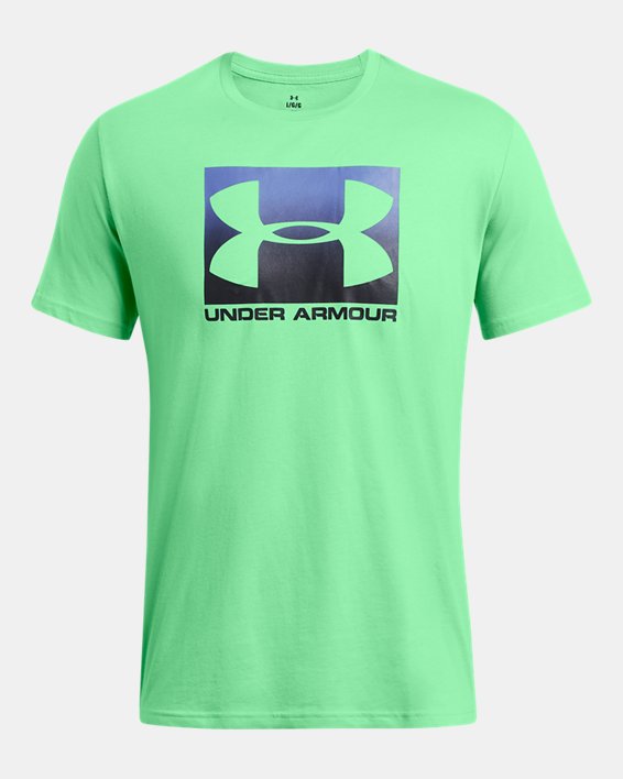เสื้อยืดแขนสั้น UA Boxed Sportstyle สำหรับผู้ชาย in Green image number 2